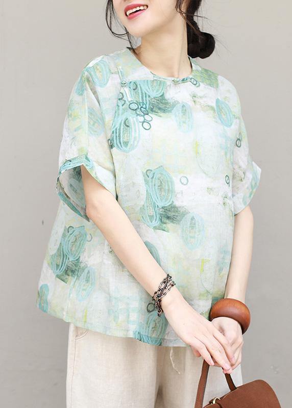 Prints Chiffon Clothes for Button Chiffon Summer Blouse