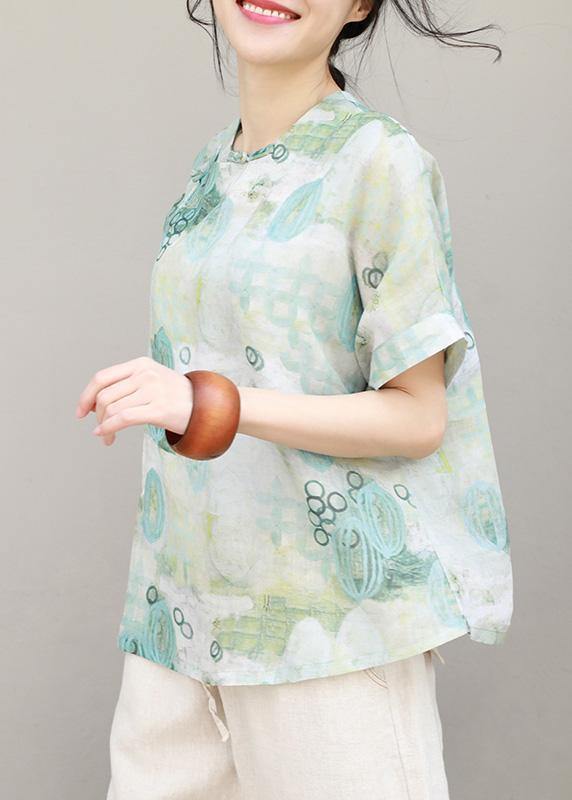 Prints Chiffon Clothes for Button Chiffon Summer Blouse