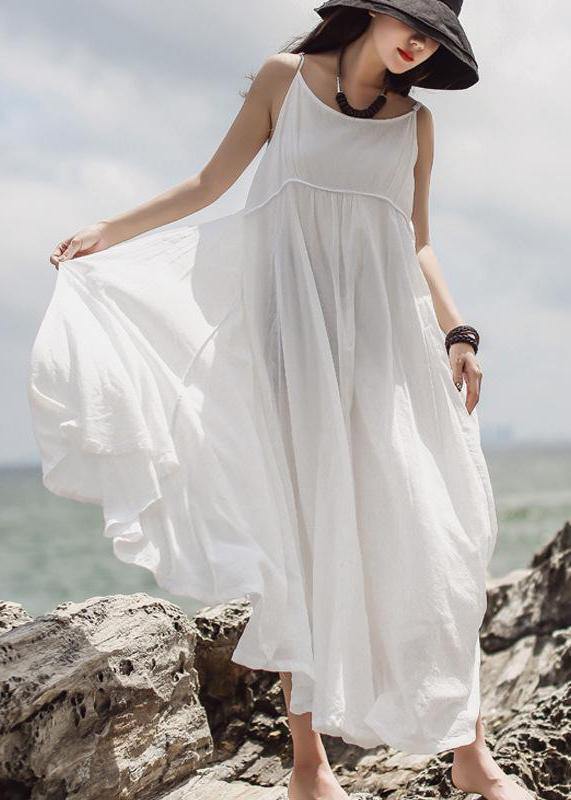 Red Sleeveless Clothes for Summer Color Double Layer Hem Dress