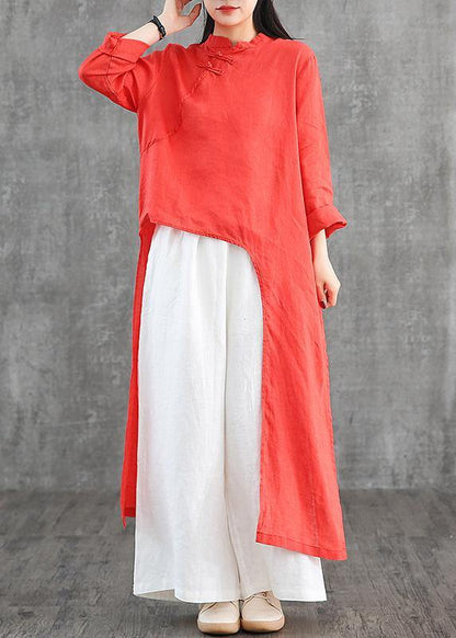 Stand Collar Asymmetric Linen Wardrobes Inspiration Yellow Dress