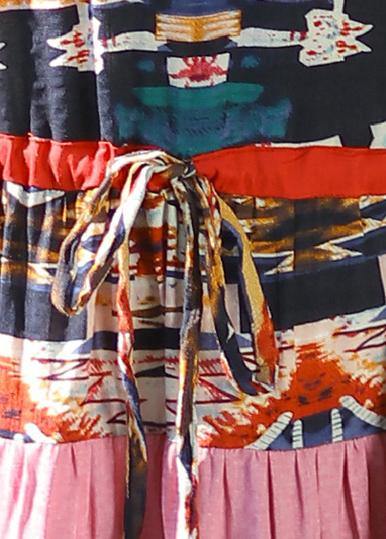 V Neck Drawstring Cotton Clothes for Wardrobes Dresses Summer