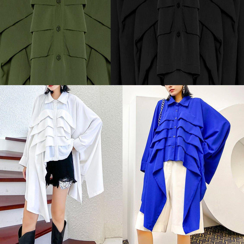 White Shirts Lapel Cinched Dresses Tops