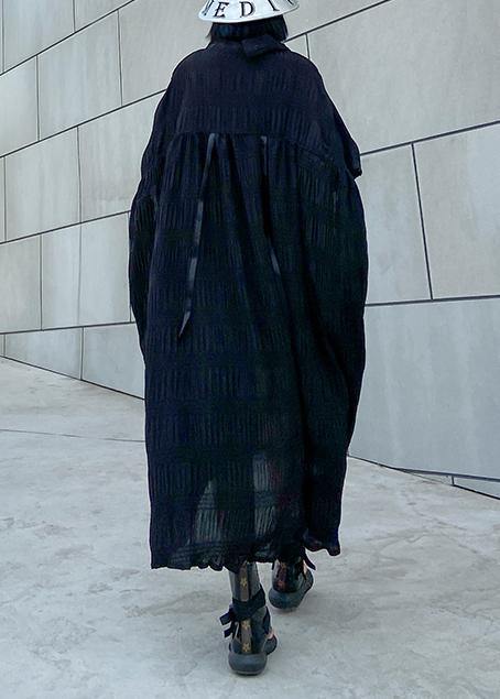 Cinched Cotton Summer Clothes Wardrobes Black Long Dresses