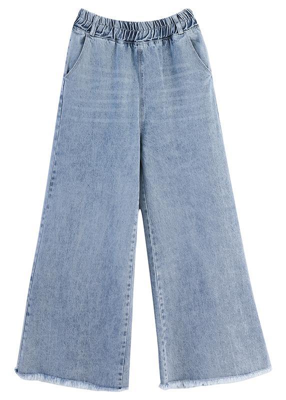 Elastic Waist Wide Leg Pants