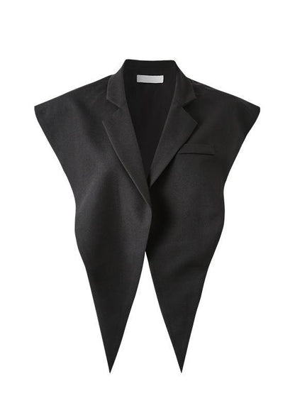 Khaki Clothes With Magic Weapon Suit Collar Vest
