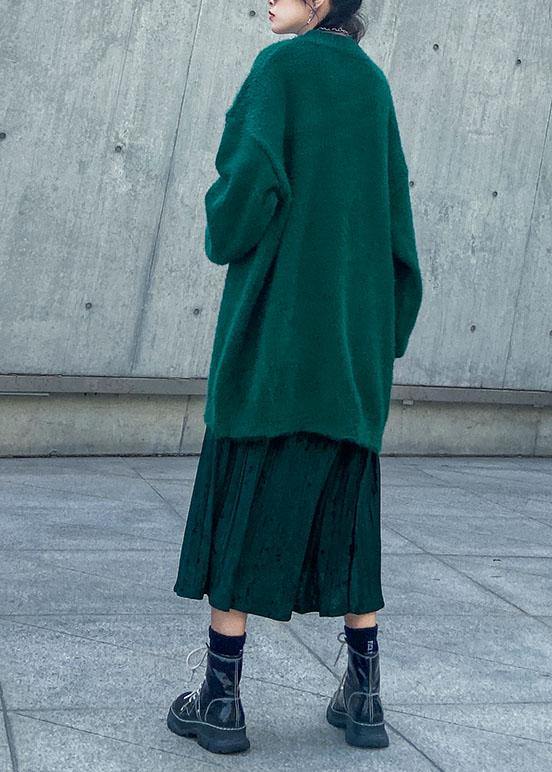 Spring Sweater Mid-length Velvet Skirt Pleated Skirt Two-piece