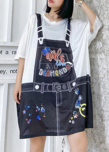 Summer Loose Mid-length Printed Ming Dress