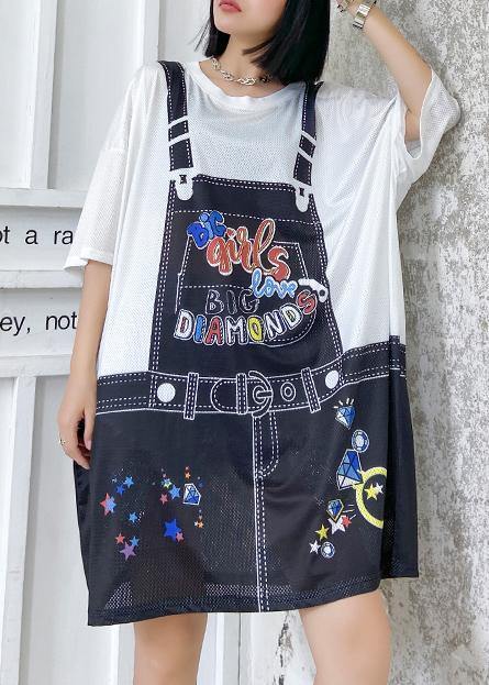 Summer Loose Mid-length Printed Ming Dress