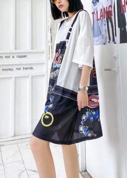 Summer Loose Mid-length Printed Ming Dress