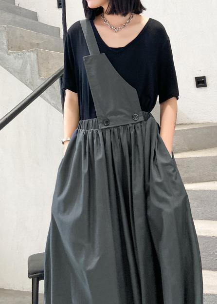 Summer Unilateral Strap Skirt Skirt + T-shirt Two-piece Suit