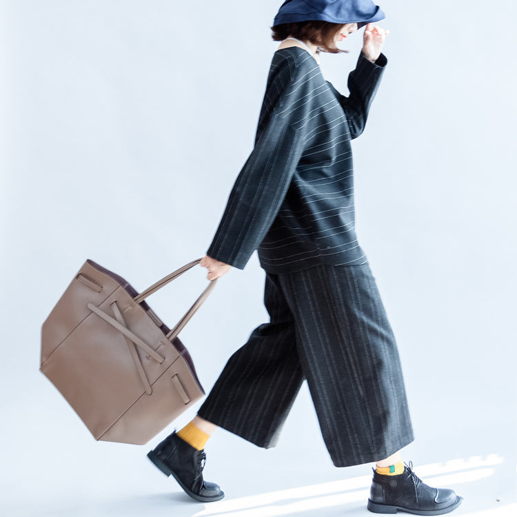 Woolen Striped Suits Cotton Tops and Pants Office Dresses Two Pieces-fall