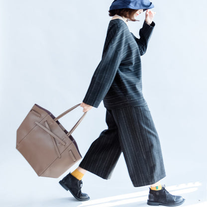 Woolen Striped Suits Cotton Tops and Pants Office Dresses Two Pieces-fall