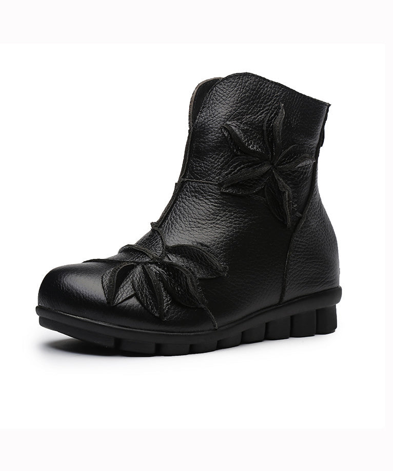 Yellow Boots Comfortable Handmade Splicing