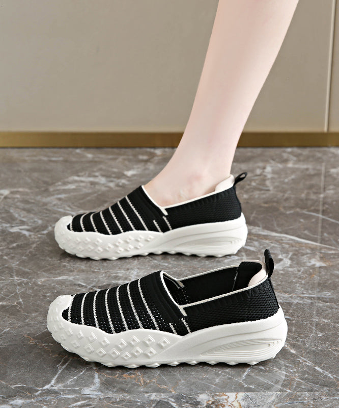Yellow Breathable Mesh Flat Shoes for Splicing