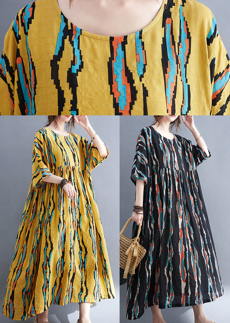 Yellow Holiday Dress Cinched Extra Large Hem Half Sleeve
