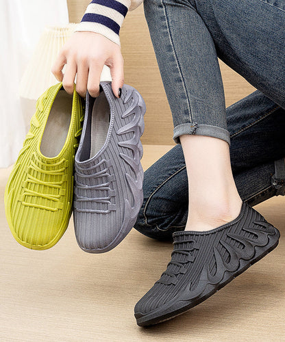 Yellow Low Help Comfortable Flat Shoes for