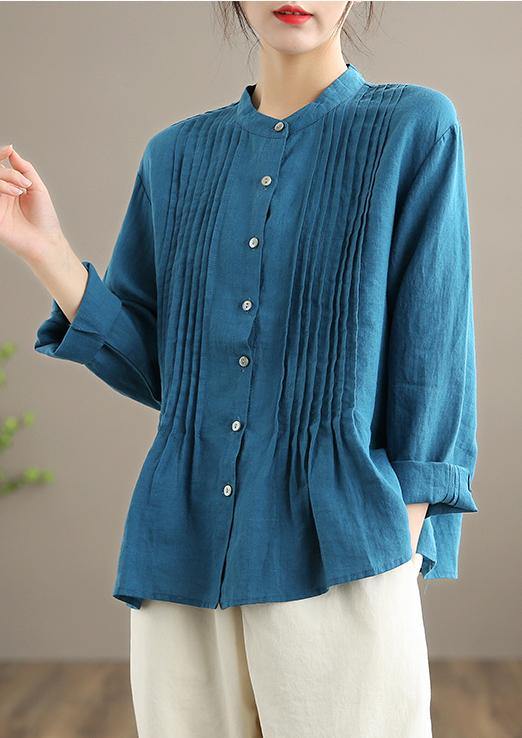 Organic White-bird Linen Shirt Tunics Ramie Blouse