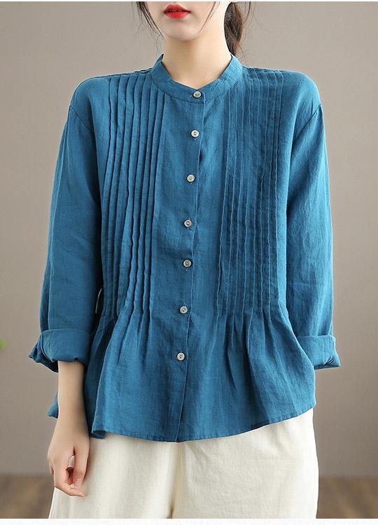 Organic White-bird Linen Shirt Tunics Ramie Blouse