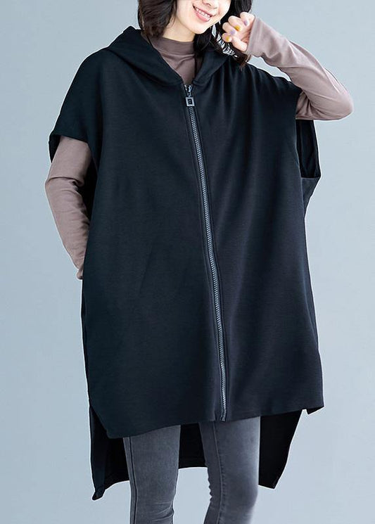Boutique Clothing Winter Jackets Fall Jackets Black Hooded Cotton Coats