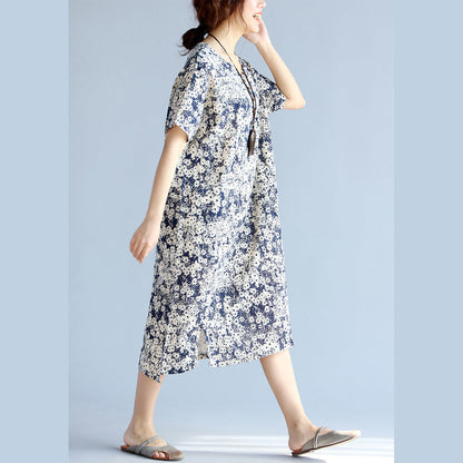 Dark Blueprints Midi Chiffon Dresses Clothing Side Open V Neck Midi Dress