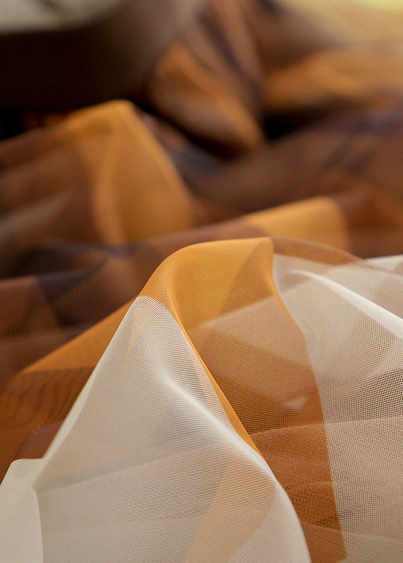 Diy Chocolate High Waist Print Pleated Fall Skirt