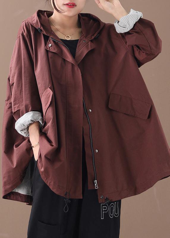 Diy Hooded Baggy Fine Clothes for Burgundy Winter Jackets