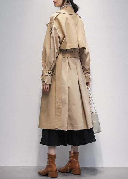 Diy Khaki Long Coats Ideas Notched Pockets Jackets