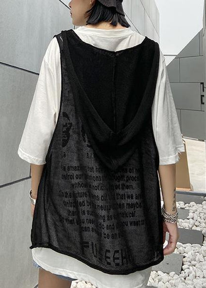 Diy O Neck Hole Summer Clothes for Wardrobes Black Tops