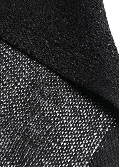 Diy O Neck Hole Summer Clothes for Wardrobes Black Tops
