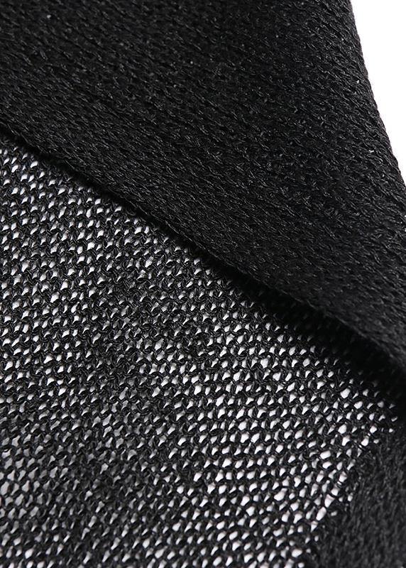 Diy O Neck Hole Summer Clothes for Wardrobes Black Tops