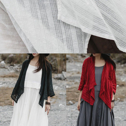 Diy Red Cotton Tunics for Bracelet Sleeved Clothing Summer Shirt