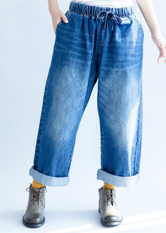 Elastic Waist Wide Leg Pants Striped Wide Leg Pants