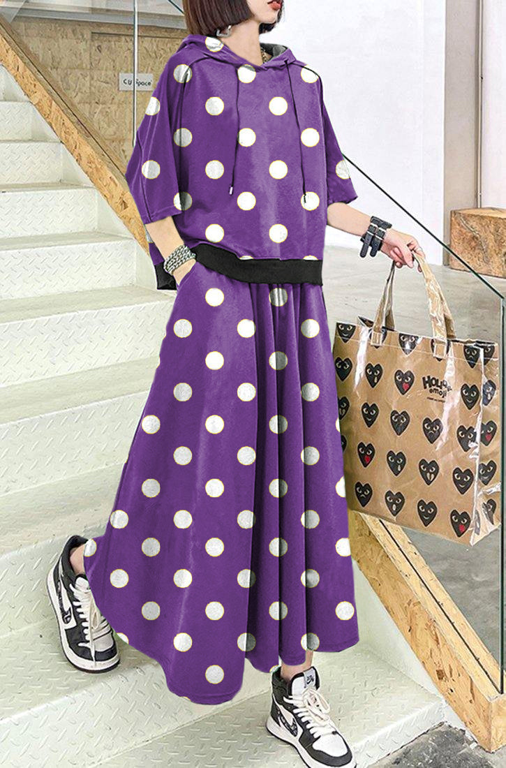 New Color Geometry Spring Explosion Street Guard Two Piece Skirt