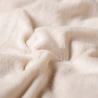 Beige Woolen Coat Medium Length Patchwork V Neck Coat