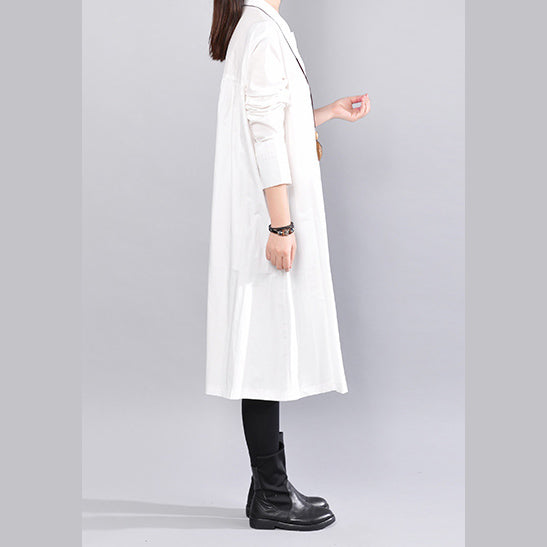 White Linen Shift Dress Holiday Dresses Fine Cinched Color Linen Cotton Dress