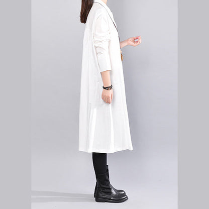 White Linen Shift Dress Holiday Dresses Fine Cinched Color Linen Cotton Dress