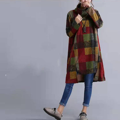 Fine Multi Patchwork Cotton Maxi Dress Oversize Hooded Traveling Dress Caftans