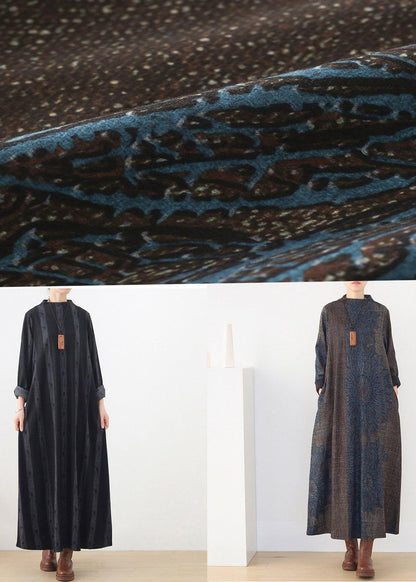 New Base Dress Black Prints Style Long Dresses