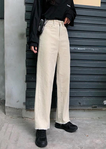 New Fall Wide Leg Pants Wild Corduroy Trousers