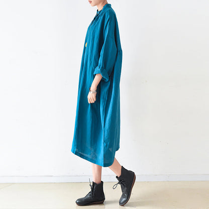 Linen Dresses Trend Blue Oversize Shirts Caftans Fall Outfits
