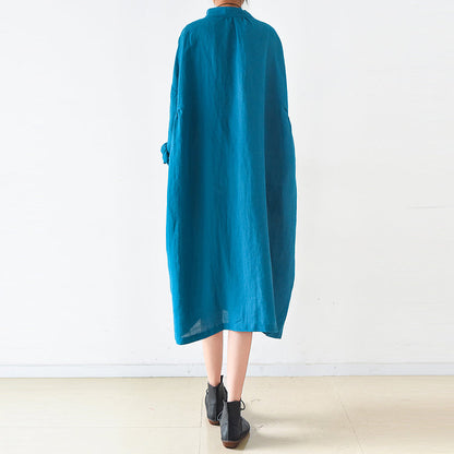Linen Dresses Trend Blue Oversize Shirts Caftans Fall Outfits