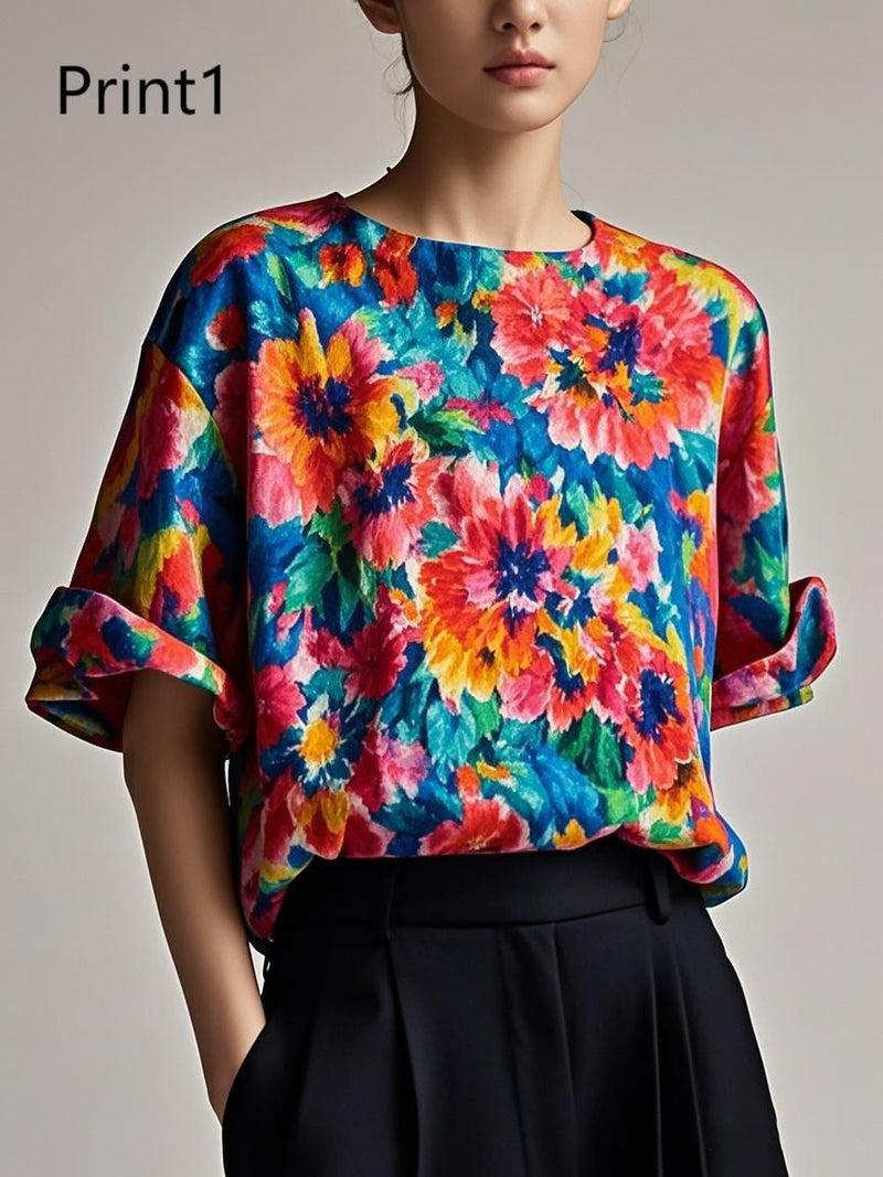 Fitted Print3 Patchwork Cotton Tank Summer