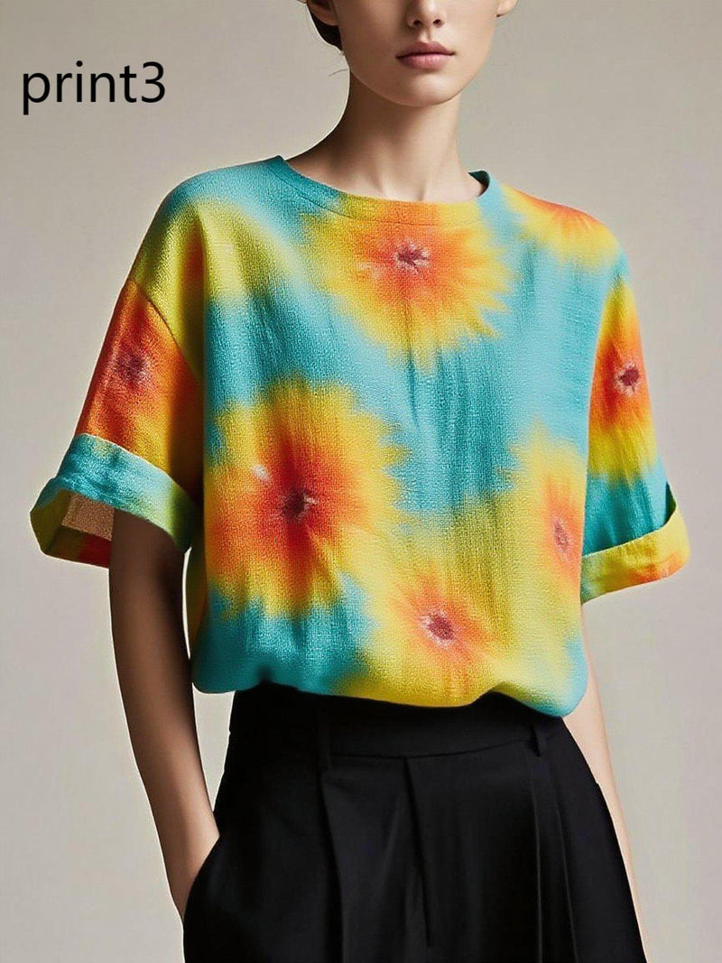 Fitted Print1 Patchwork Cotton Tank Summer