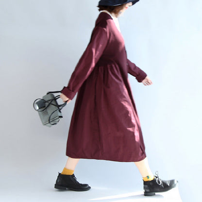 Purple Patchwork Silk Cotton Cardigans Oversize Long Sleeve Long Outwear