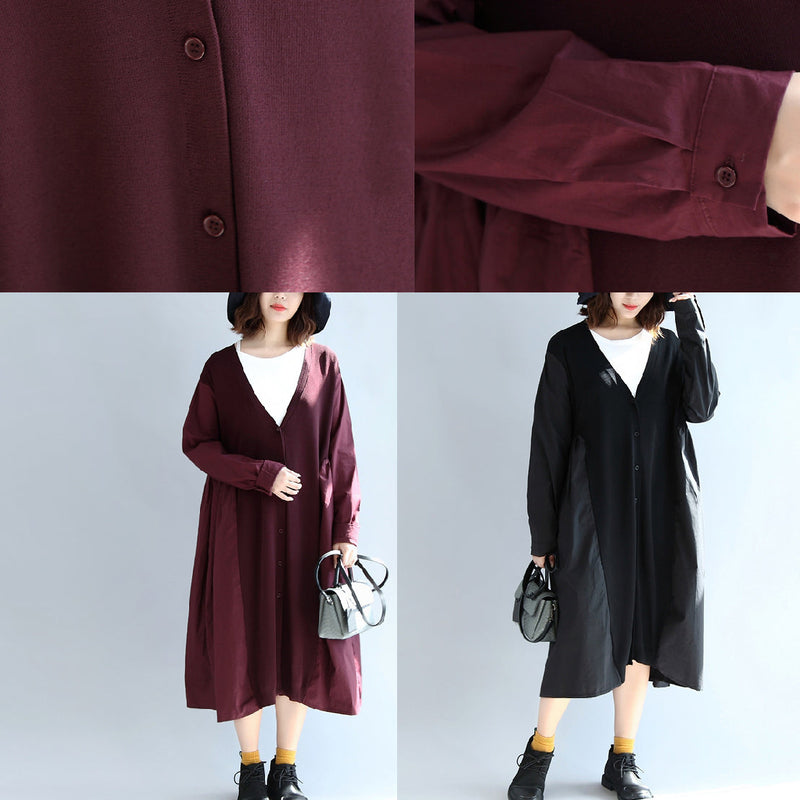 Purple Patchwork Silk Cotton Cardigans Oversize Long Sleeve Long Outwear