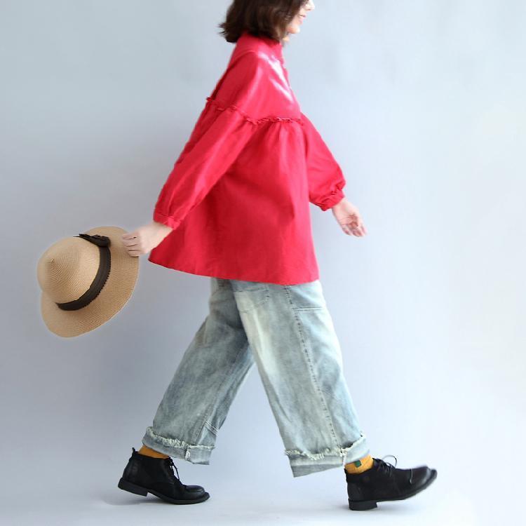 Red Cotton Tops
