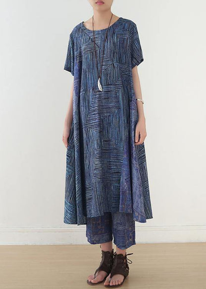Summer Yellow Linen Short Sleeve Shirt Dress With Wide Leg Pants