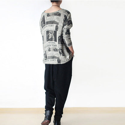 Thick Warm Winter Pants Black Carrot Pants Harem Pants Elastic Waist