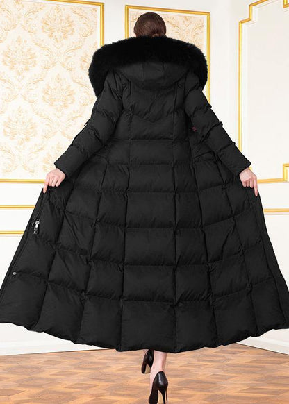 Fine Loose Fitting Winter Jacket Winter Coats Black Hooded Outfit