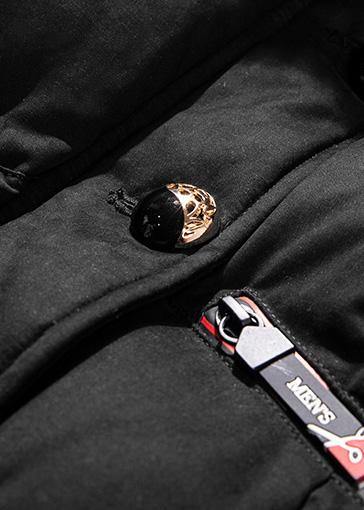 Fine Loose Fitting Winter Jacket Winter Coats Black Hooded Outfit